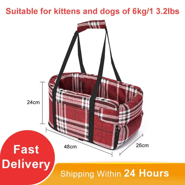 Portable Cat Dog Bed Travel  Protector