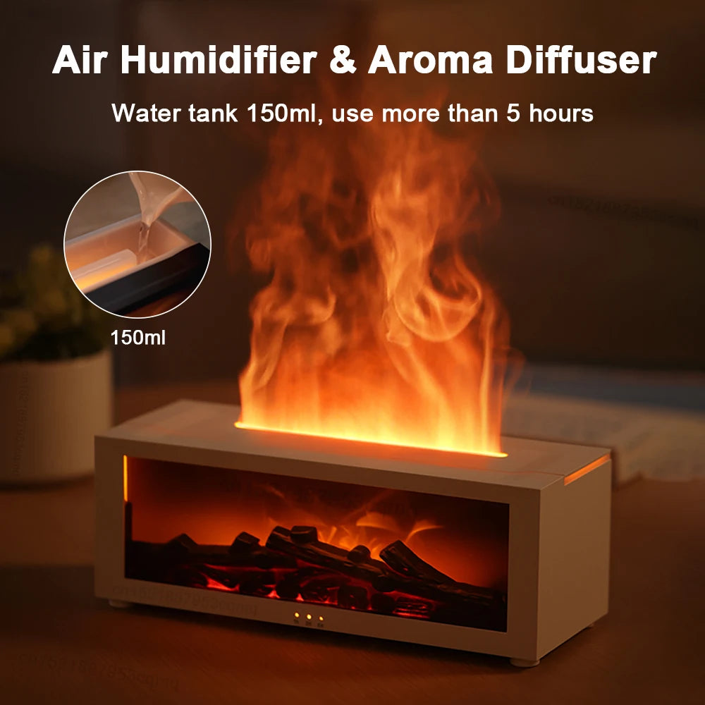 KindleGlow - Flame Aroma Diffuser with Remote Control