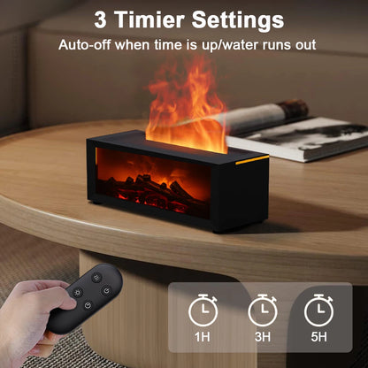 KindleGlow - Flame Aroma Diffuser with Remote Control