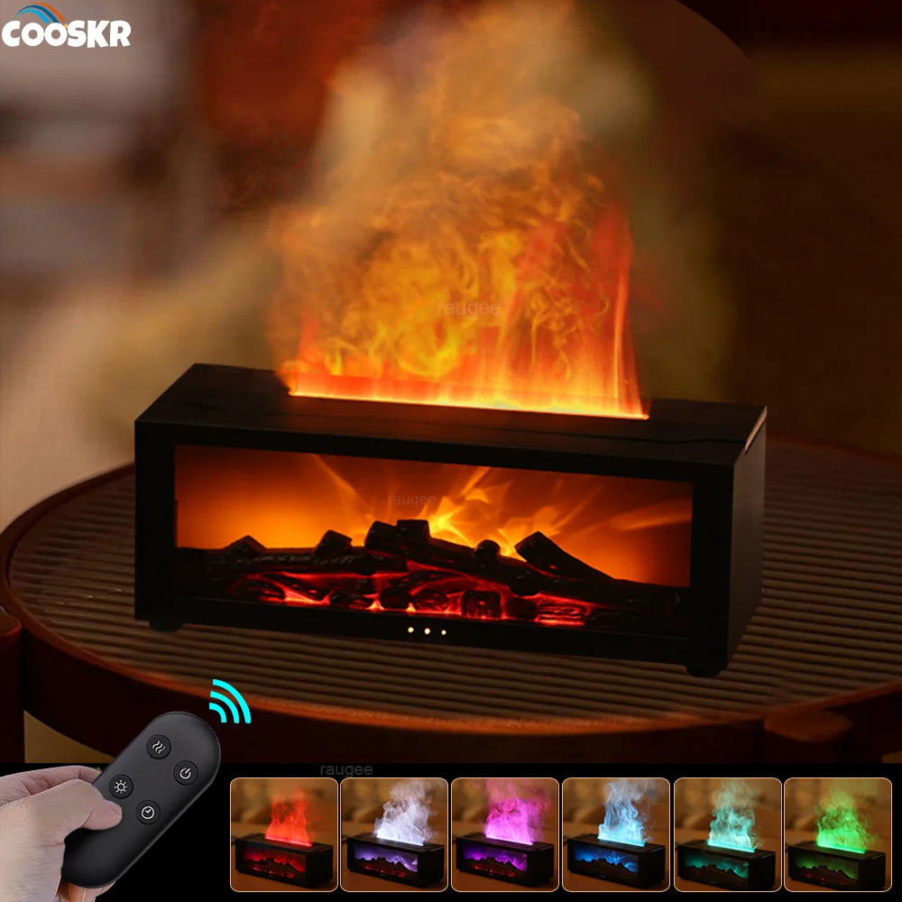 KindleGlow - Flame Aroma Diffuser with Remote Control